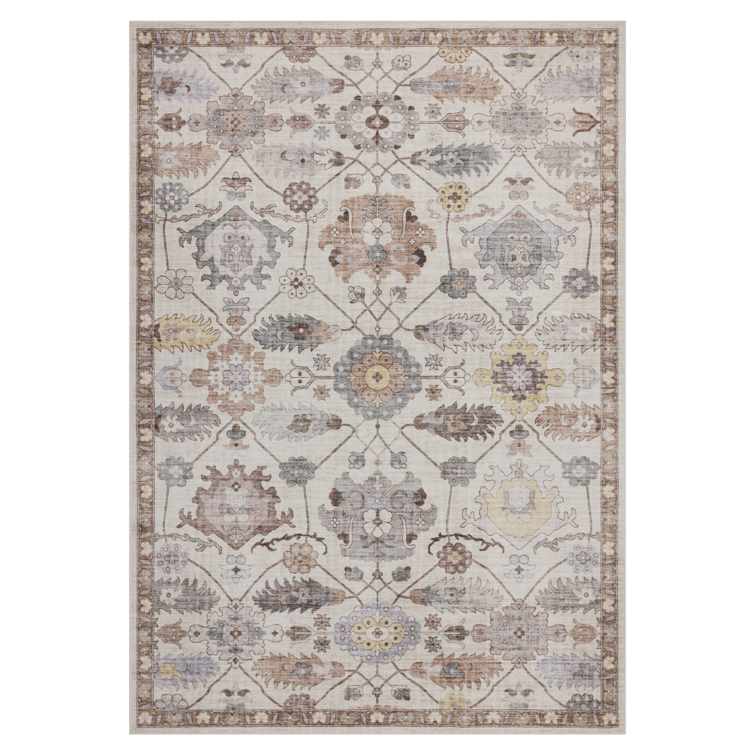 Kilimas Flanel K25142 Margaspalvė Smėlinė 120 x 170 cm